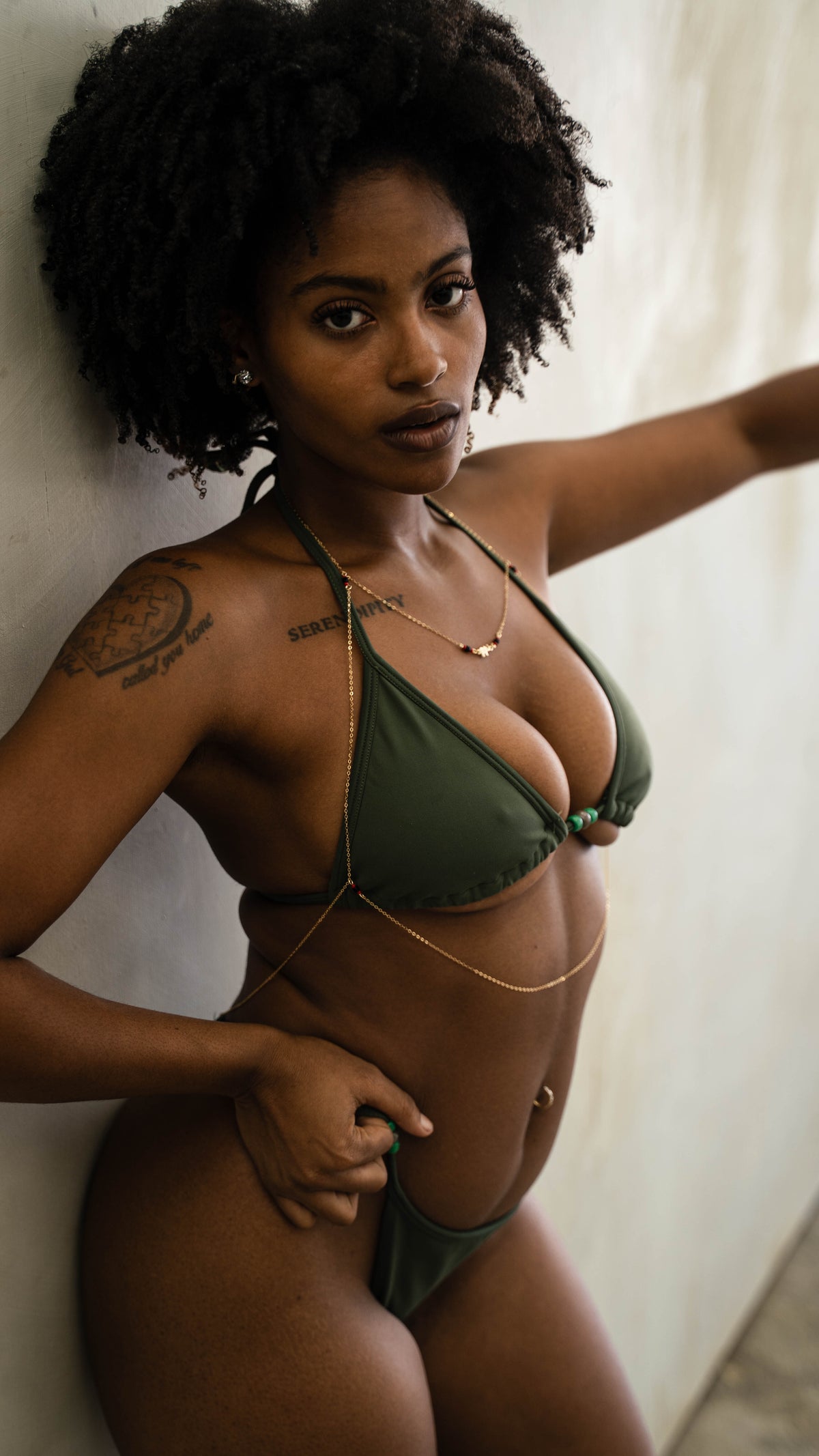 Olive Green Bikini