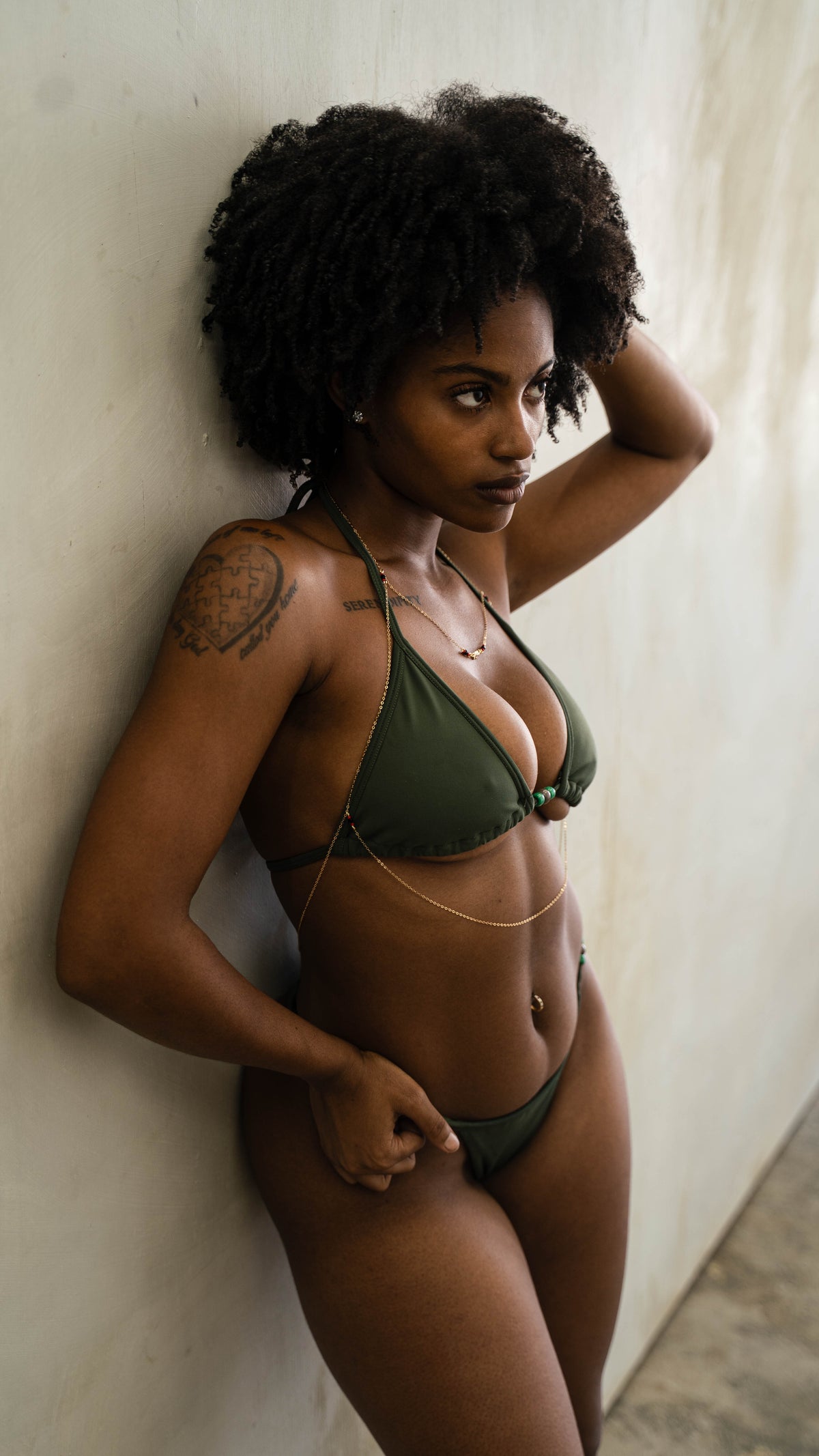 Olive Green Bikini