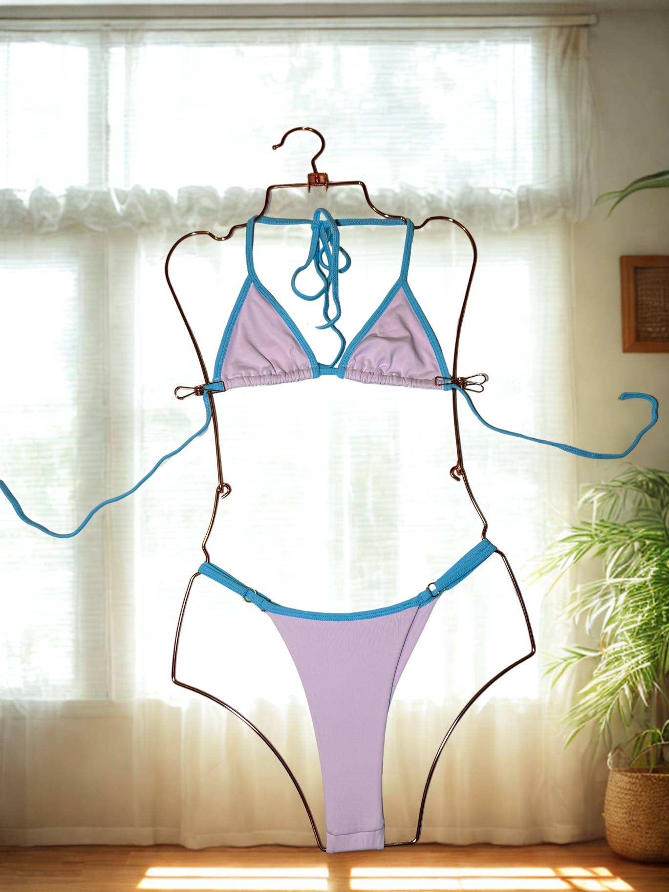 Bikini Garden colorful swimwear set on white background